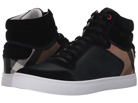 mens black burberry sneakers|Burberry high top sneakers men's.